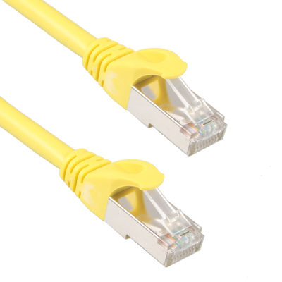 Cavo all'aperto giallo Cat7 SSTP, pratico cavo di toppa 26AWG LSZH