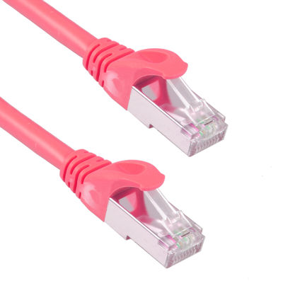 Sepoltura diretta 6 Ft di Cat7 di cavo di toppa 26AWG impermeabile resistente 10Gb rosso
