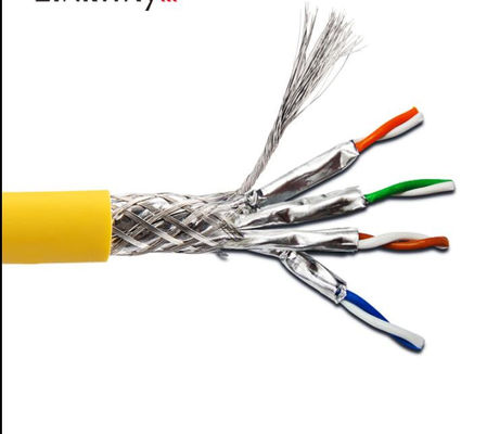 SFTP Outdoor Cat7 Lan Cable Double Shield CCA 28AWG Multicolore