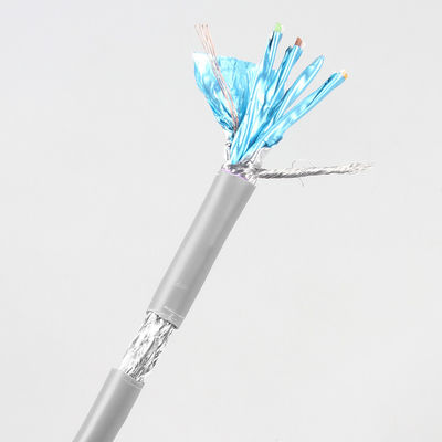 Cavo di rete Cat 7 a doppino intrecciato schermato 100 metri 305 m Colore grigio