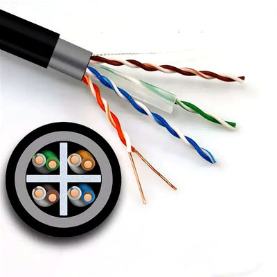 Rame puro della doppia rete della guaina Cat6 Lan Cable UTP per all'aperto