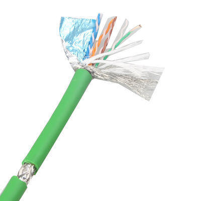 Cable di patch per catena di trascinamento industriale PROFINET PUR Flessibile 8 Core Copper Conductor Network Cable