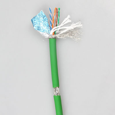 Cable di patch per catena di trascinamento industriale PROFINET PUR Flessibile 8 Core Copper Conductor Network Cable