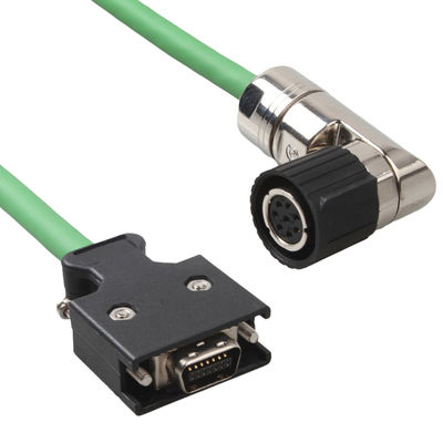 V90 6FX3002-2DB10 Cavi di codifica Servo motor Connector Plug con cablo verde installazione fissa